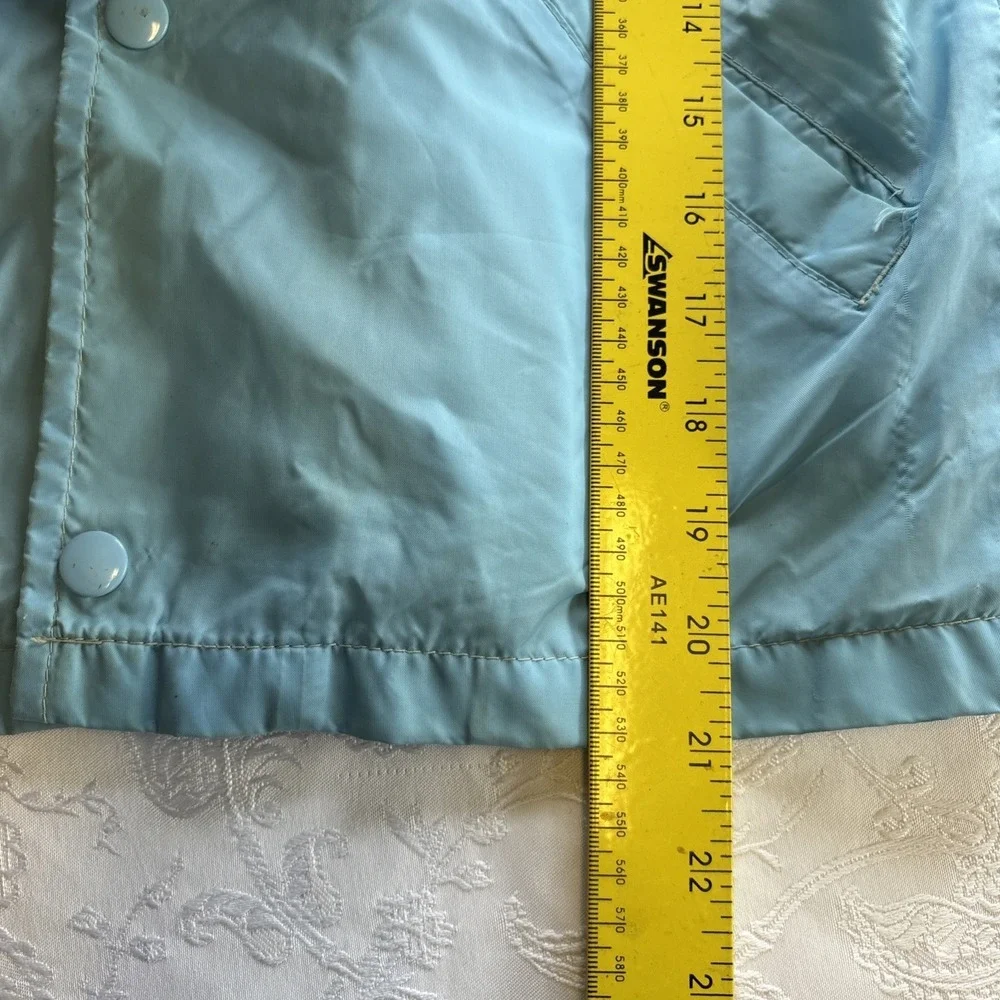 Vintage Sears 70's Students Perma‎ Press Snap Up Windbreaker Jacket Boys M 10-12